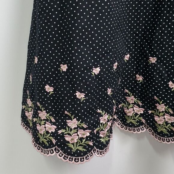 Vintage Polka Dot Midi Dress - Size 10 - Picture 4 of 6